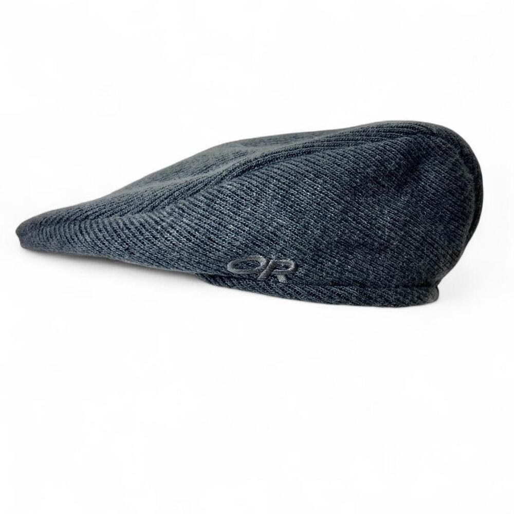 Outdoor Research Grey Wool Knit Newsboy Hat Cabbie Cap L/XL